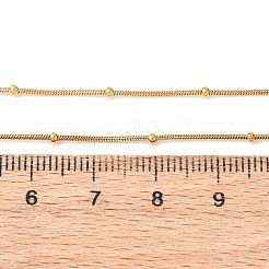 Ожерелья из круглой цепочки-змейки из нержавеющей стали 304 с бусинами-рондель&nbsp;NJEW-C103-01G