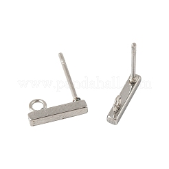 16 шт. 4 стиля фурнитуры для сережек-гвоздиков из нержавеющей стали 304 STAS-FS0001-83P