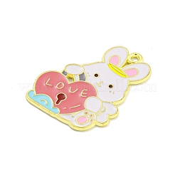 Подвески из сплава с эмалью ко дню святого валентина&nbsp;ENAM-Z015-03G-05