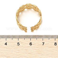 Кольца-манжеты из нержавеющей стали 304 Flower для женщин&nbsp;RJEW-Q006-03E-G