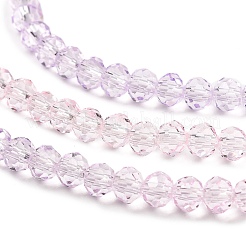 Прозрачные окрашенные стеклянные бусины&nbsp;X1-DGLA-A034-T4mm-A05