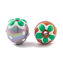 УФ-покрытие радужными переливающимися акриловыми бусинами&nbsp;PACR-C009-01