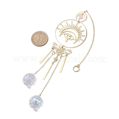 Украшение из латуни с подвеской в виде глаза бабочки&nbsp;HJEW-TA00225