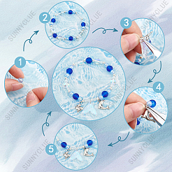 Набор для самостоятельного изготовления браслета на тему океана&nbsp;DIY-SC0024-75