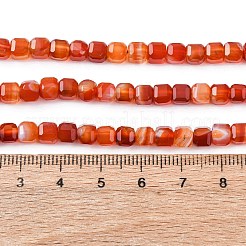 Натуральный полосатый агат / полосатые агатовые бусы&nbsp;G-G005-B02-01A