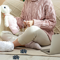 2 комплект фетровых глаз&nbsp;AJEW-GA0008-64B