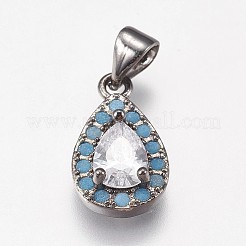 Латунные микро проложить кубического циркония подвески&nbsp;KK-I614-063