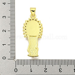 Покрытие стойки латунь микропаве прозрачные подвески из кубического циркония&nbsp;KK-B091-21G-06