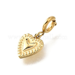 Подвесные украшения из нержавеющей стали 304 в форме сердца&nbsp;STAS-H202-12G-03