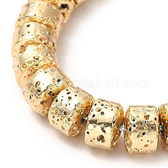 Гальванические бусины из натуральной лавы G-G984-12KCG