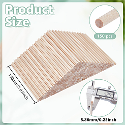 300 шт. деревянные палочки для поделок&nbsp;WOOD-GO0001-23