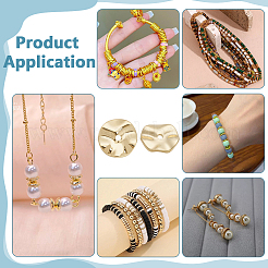 50 шт. Латунные дистанционные бусины&nbsp;KK-PH0012-68