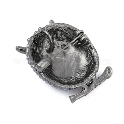 Броши из сплава совы для одежды рюкзака&nbsp;LS-PALLOY-D361-22G