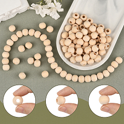 Натуральные незаконченные деревянные бусины&nbsp;WOOD-PA0001-16C