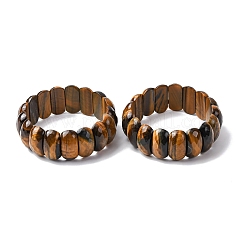 Овальные натуральные бусины из тигрового глаза&nbsp;BJEW-Z149-04