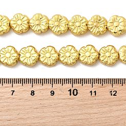 Стеклянные бусины с гальваническим покрытием &nbsp;EGLA-F166-10G