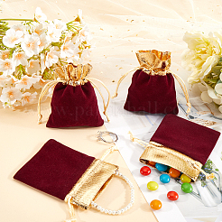 Прямоугольные бархатные мешочки для бижутерии&nbsp;TP-BBC0001-09A-02