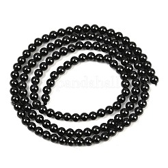 Натуральный черный шпинель нити круглый шарик&nbsp;G-A130-3mm-32A