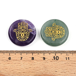 Кабошоны из натурального смешанного камня&nbsp;G-N345-06