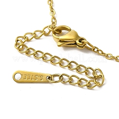 Ожерелья с подвесками из латуни и стразами&nbsp;NJEW-M210-04G