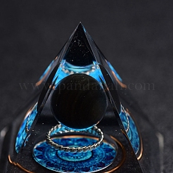 Украшение дисплея смолы пирамиды оргонита&nbsp;PW-WGB8A87-01