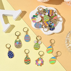 20 шт. 10 стиля пасхальных эмалевых подвесных украшений из сплава&nbsp;HJEW-YW00289