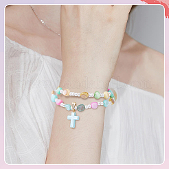 200шт гальванические непрозрачные акриловые бусины&nbsp;OACR-BM0001-01