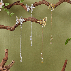 4 шт. 2 цвета цинковый сплав заколки для волос из кожи аллигатора для женщин и девочек&nbsp;PHAR-FG0001-01