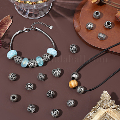 80 шт. 10 стиля сплава европейских бусин&nbsp;FIND-PA0001-14