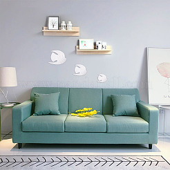 3 комплект 3 акриловых зеркальных настенных наклеек в виде рыб&nbsp;DIY-CF0001-02B