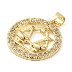 Стойки обшивки латунь микро проложить Циркон подвеску&nbsp;KK-P241-01G