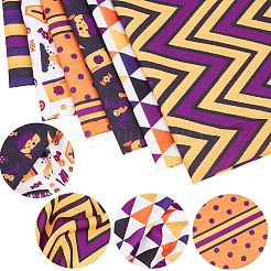 Ткань из поликоттона с принтом на хэллоуин&nbsp;DIY-WH0032-07A