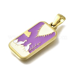 Подвески из нержавеющей стали 304 с эмалью&nbsp;STAS-B087-06G-02