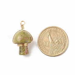 Природные подвески Unakite&nbsp;PALLOY-JF01134-02