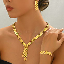 Элегантные геометрические серьги-гвоздики из железа во французском стиле&nbsp;LU5439