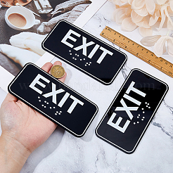 3 шт. акриловые указатели выхода для общественных мест&nbsp;AJEW-FH0006-98