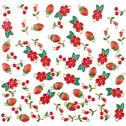 80шт 4 стиля подвески из сплава с эмалью&nbsp;ENAM-BM0001-03