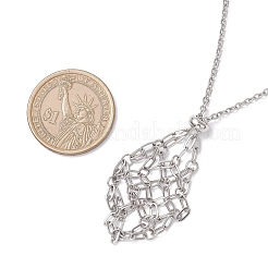 Изготовление ожерелий-мешочков из нержавеющей стали 304 для самородков драгоценных камней&nbsp;NJEW-JN05526-01