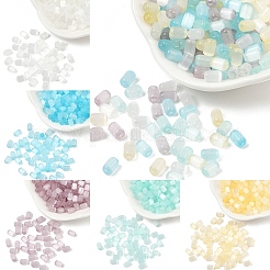 25 г двухцветных стеклянных цилиндрических бусин&nbsp;SEED-YW0003-17