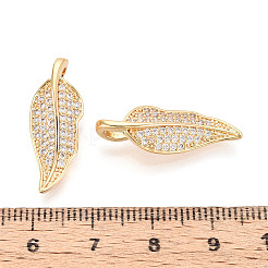 Подвески из латуни с прозрачным фианитом&nbsp;KK-T074-93A-G