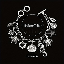 Браслеты с подвесками из сплава Ocaen&nbsp;FS-WGFD137-01