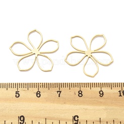 Подвески из полых цветов из латуни&nbsp;KK-B134-03G