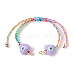 Изготовление браслета из нейлонового плетеного шнура с градиентом цвета&nbsp;AJEW-JB01162