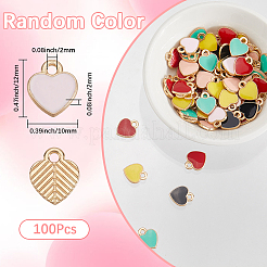 Подвески из эмали из сплава 100 шт.&nbsp;ENAM-SP0001-06