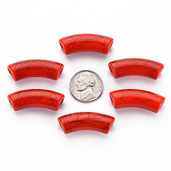 Непрозрачные акриловые бусины с краклеем&nbsp;X1-MACR-S372-001N-009