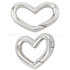 2 шт. 925 кольца-пружинки из стерлингового серебра&nbsp;STER-SC0001-55