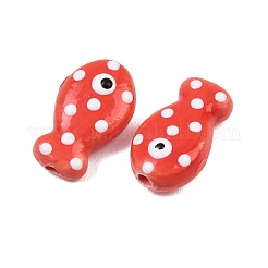 Фарфоровые бусины ручной работы&nbsp;PORC-B009-03O