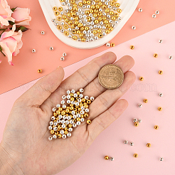 1200шт 2 цвета пластиковые бусины ccb&nbsp;CCB-PA0001-04B