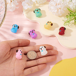 7шт 7 цвета бусины с эмалью лэмпворк ручной работы&nbsp;LAMP-TA0001-76