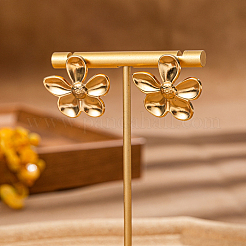 Винтажные серьги-гвоздики в форме цветка из нержавеющей стали 201&nbsp;ZQ6435